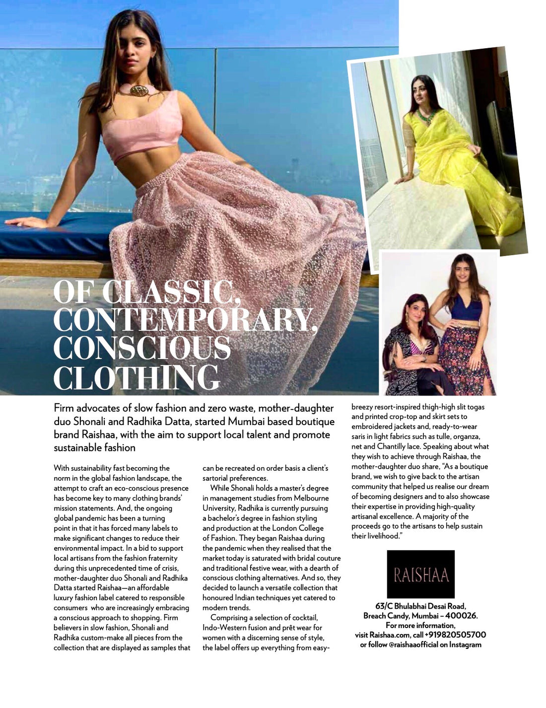 Vogue March 2021 Creativity Issue - Raishaa